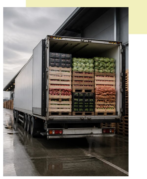 Перевозка плодоовощной продукции в Орехово-Зуево по цене от 5210 р. | Агросервис-Рхв